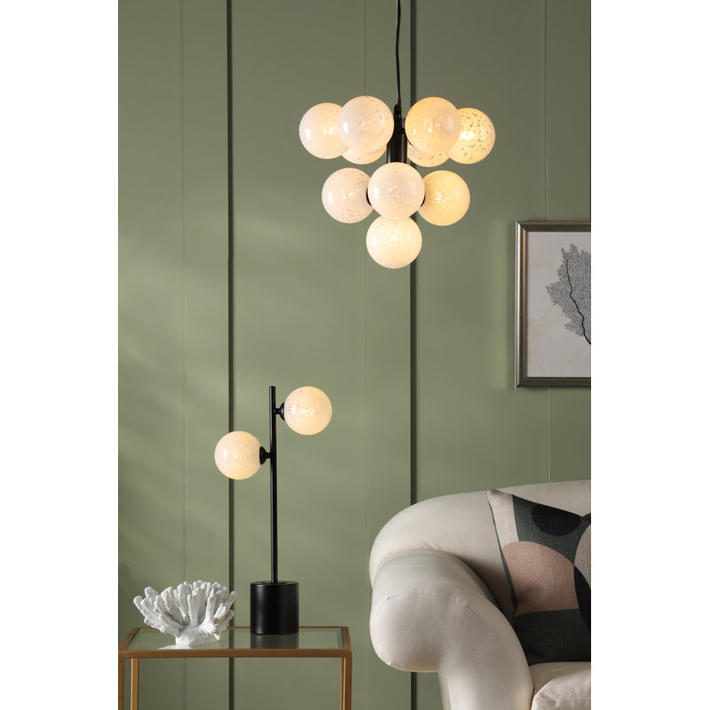 Vine 10LT TREE PENDANT CW CONFETTI GLS, Matt Black/White