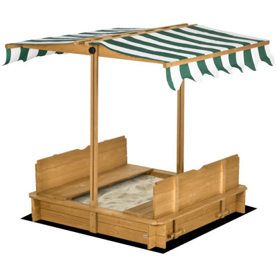 Kids Outdoor Sand Box,Wooden Sandbox