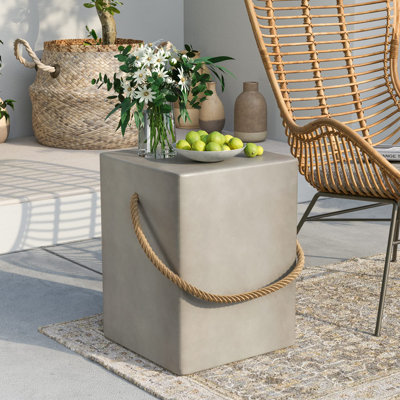 Ajwah Outdoor Side Table Concrete Side Table