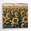 Art mural sur toile vert, "Thanksgiving tournesols"-414454099