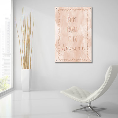 «Awesome» par Erin Clark, art mural en verre acrylique
