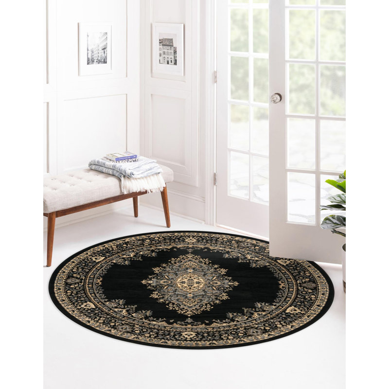 Balthrop Oriental Indoor Rug, Round 7'10"