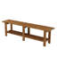 Banc de rangement pour chaussures 63 pouces en bois massif avec tablette de rangement