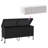 Vidaxl Patio Storage Box With Wheels 63"X21.7"X29.5" Poly Rattan-111470006
