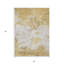 Tapis d'extérieur lavable abstrait brun doré et beige 5 pi x 8 pi