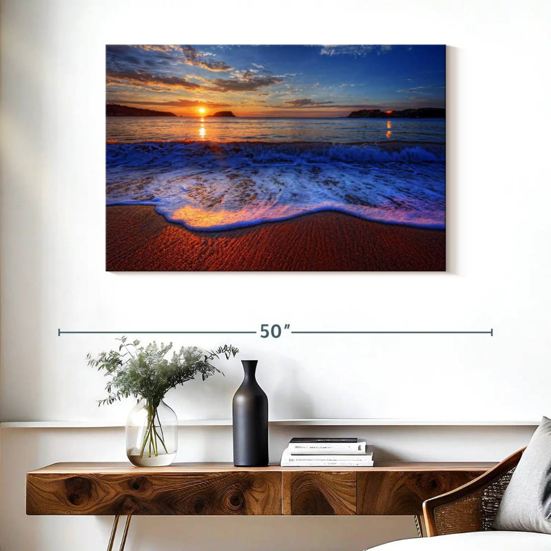 Gillard Sunset Waves, H 26 po x l 39 po