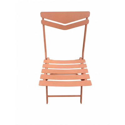Ensemble bistro 3 pièces, table de patio pliante et chaises de jardin pliant