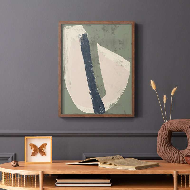 Papier découpé encadré IV - Bois massif, H 20 po x l 16 po, Brun
