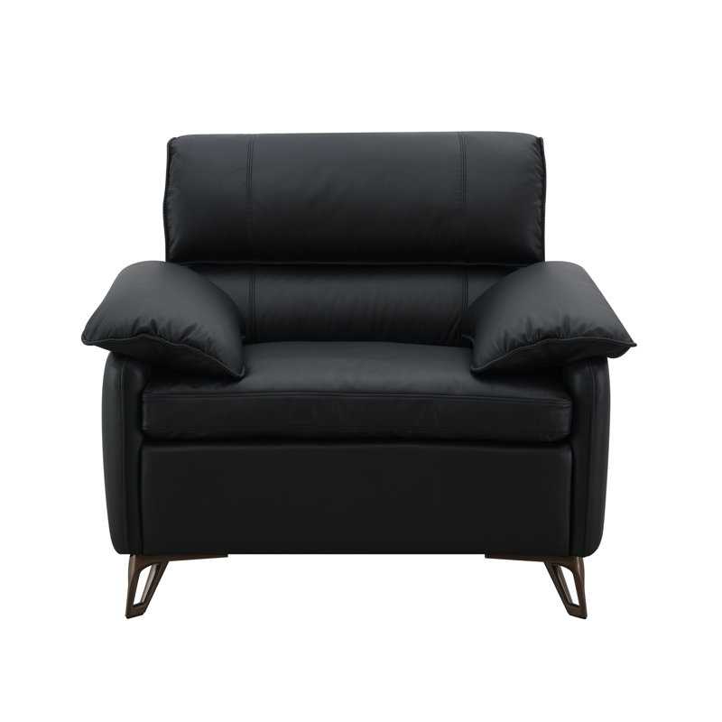 Chaise en cuir Eilene