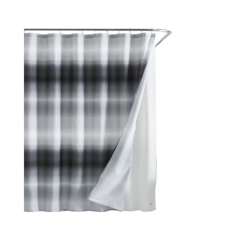 Ensemble de rideau de douche et crochets Kenneth Cole