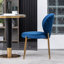 Chaise de salle à manger en velours-1043310812