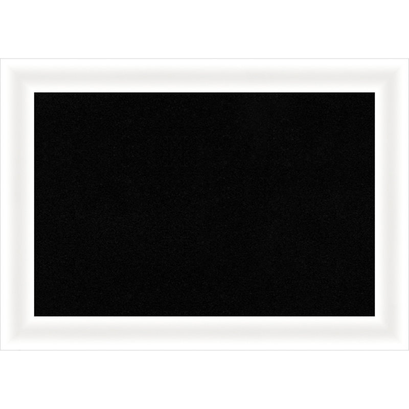 Tableau blanc à panneau étroit en bois Oliver, H 15 po x l 21 po, Noir