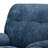Modern Chenille Swivel Rocking Blue Recliner-591923469