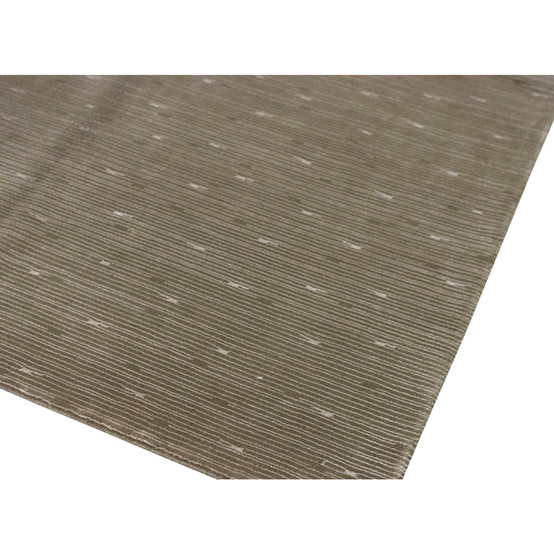 High-Quality Hand-Knotted Olive Area Rug