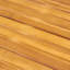 Table de salle à manger ronde 47,25 po en bois d'acacia avec finition en teck, table de patio à lattes moderne pour l'intérieur et l'extérieur (SKU original: 63119,00)