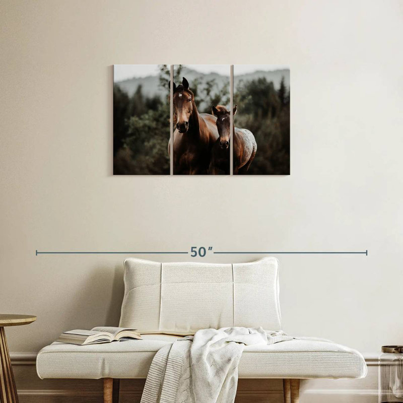 Horse And Foal, 20" H x 33" W