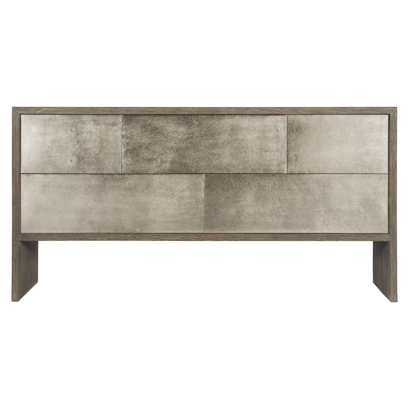 Lowe Transitional Cream 5-Drawer Dresser in Jicama Finish