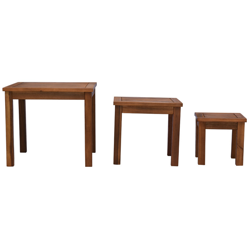 Square Teak Outdoor Side Table