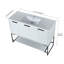 Meuble-lavabo sur pied simple 48 po avec comptoir en résine-113332896-113332897