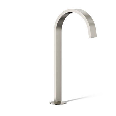 Components Bathroom Sink Spout With Ribbon Design
