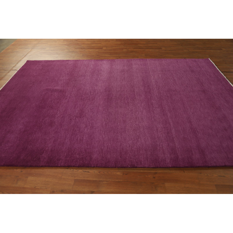 Tapis persan mauve Gabbeh 6 x 9