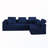 L-shape Upholstered Sectional Sofa-762032269