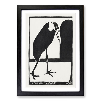 Marabou Bird by Samuel De Mesquita - Picture Frame Painting
