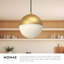 Luminaire suspendu sphère 1 lumière Monae-88045335-99987415