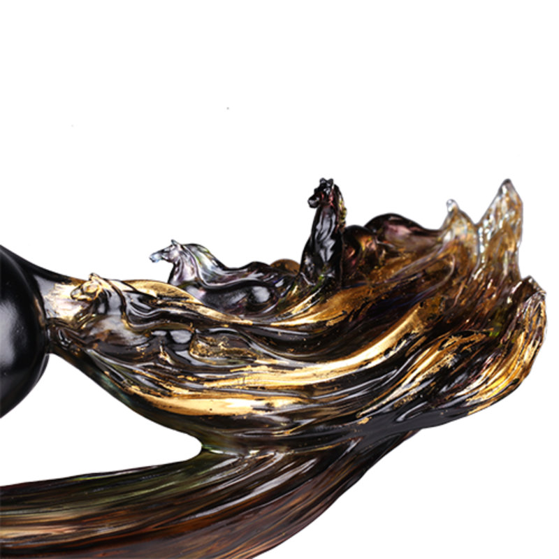 LIULI Crystal, Horse Sculpture | Excelsior