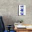 «High Fish Dunes», art bleu sur toile «Blue Fish 1» par Mercedes Lopez-996137531