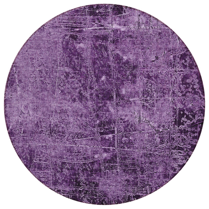 Bergquist Abstract Indoor / Outdoor Rug, Round 8'
