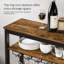 Beverlie Floor Wine Bottle & Glass Rack