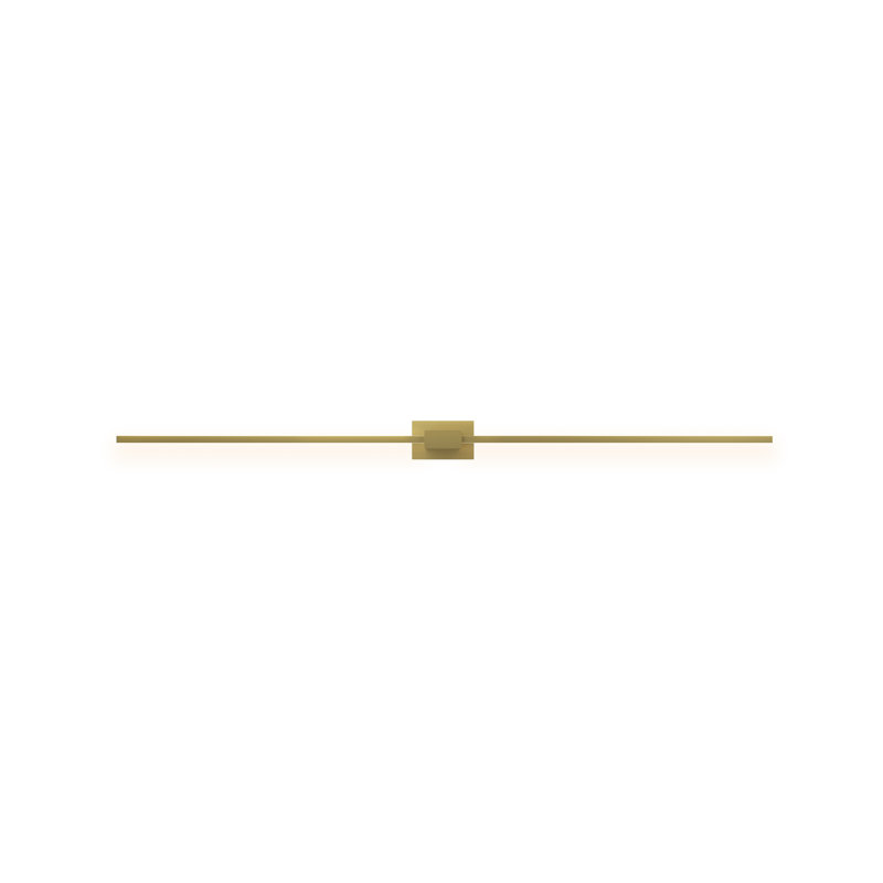 Z-Bar Aluminum LED Armed Sconce, 4.5" H x 48" W x 4" D, Gold