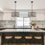 Lustre 5 lumières moderne en cristal noir à intensité variable, luminaire suspendu à hauteur ajustable pour îlot de cuisine-1777576817