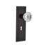 Mission Plate with Decorative Keyhole and Crystal Door Knob-1580016798