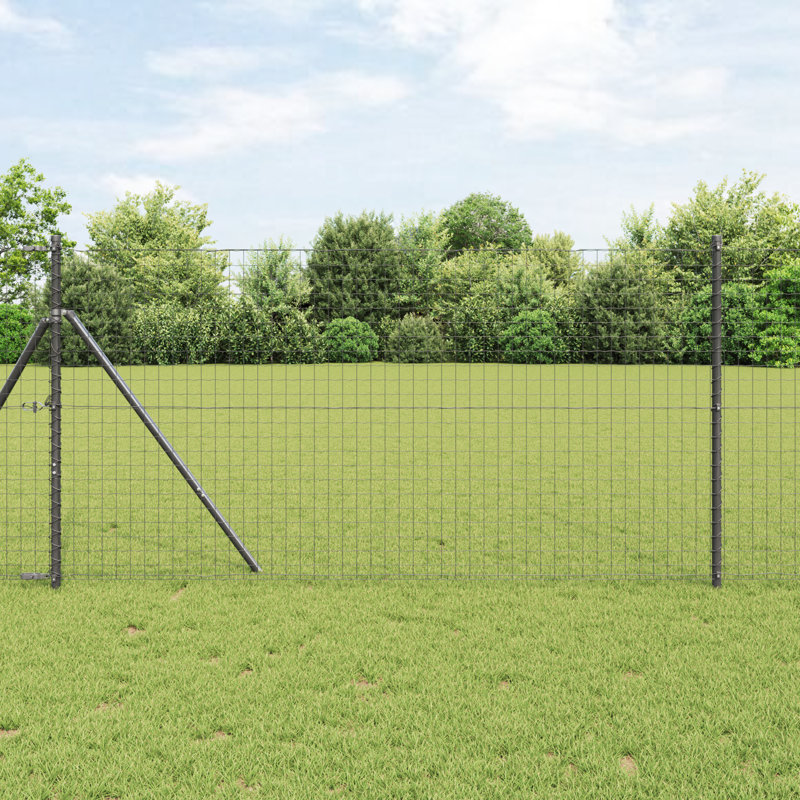 1000 cm W Border Fencing, Grey, 120 x 1000 x 0.2 cm