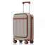 Ensemble de 3 valises de 20 pouces avec port USB, ouverture frontale certifiée, bagage à main rigide en ABS avec roues pivotantes