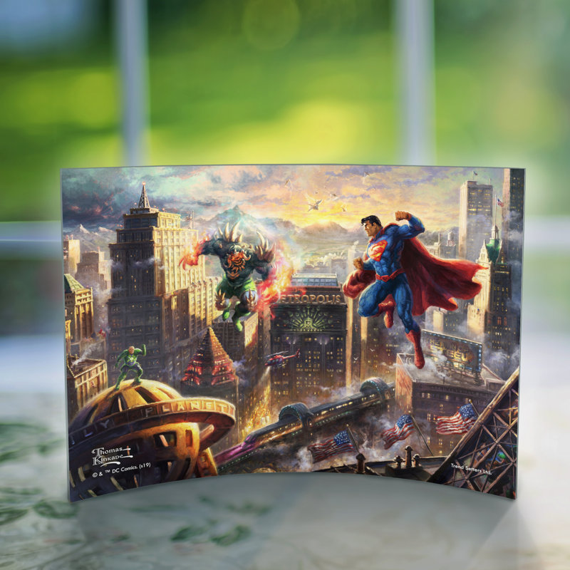 Imprimé acrylique incurvé «Man of Steel»