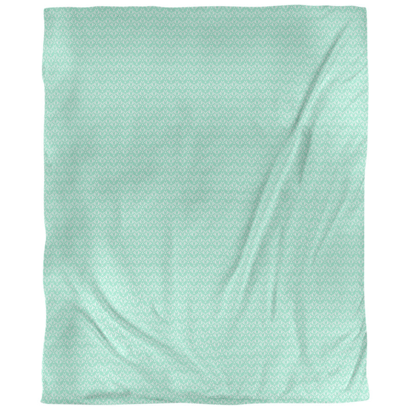 Housse de couette simple Katelyn Elizabeth, Polyester brossé, Housse de couette pour très grand lit, Vert clair