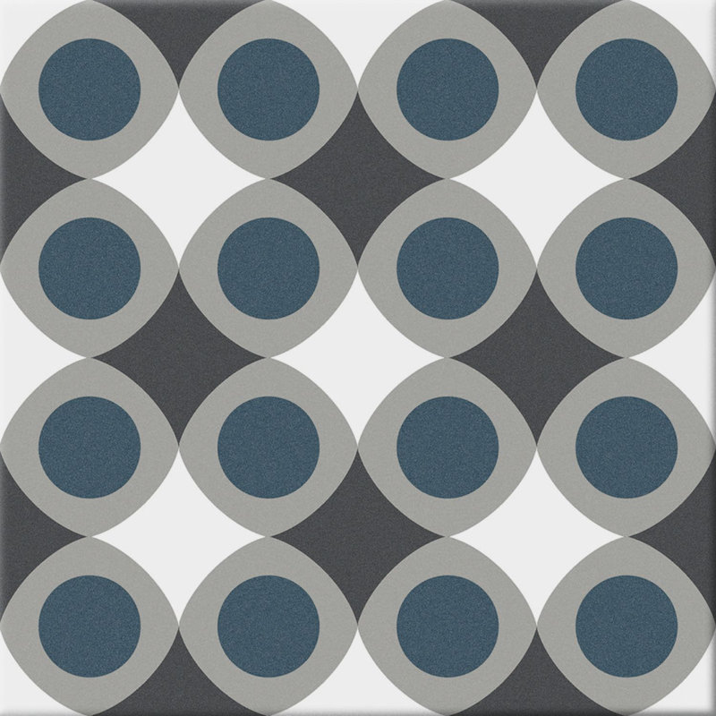 Élévateur 8 po Monbleu Carrelage de sol et de mur en porcelaine mat à motif