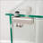 Tempered Glass Display And Storage Cabinet With Bluetooth LED Light, Lock, And Versatile Use For Home And Office
