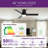 Homelover  48" Modern Flush Mount Ceiling Fan with Light Low Profile Ceiling Fan 6 Speed Quiet DC Motor Reversible -93866033