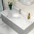 16.5" L x 13.4" W Undermount Bathroom Sink Oval White Ceramic Bathroom Sink Vanity Basin with Overflow