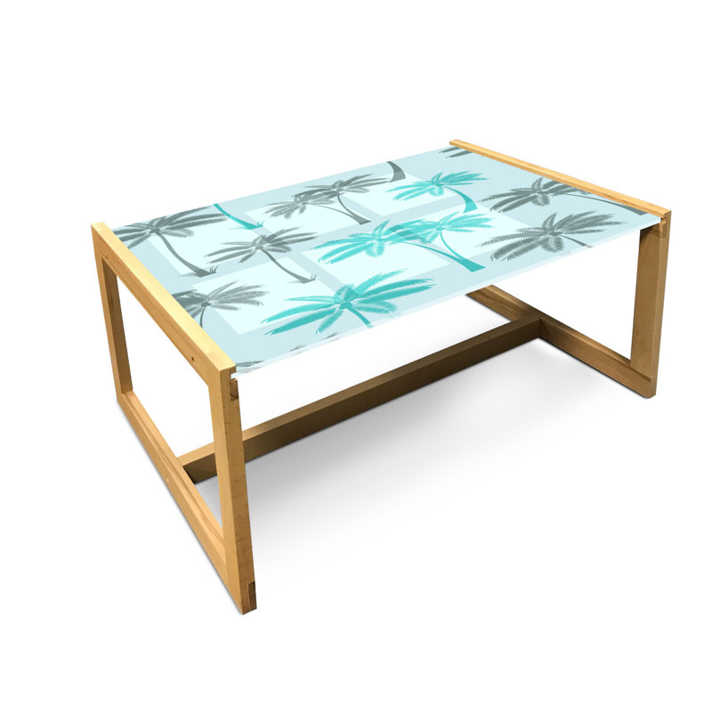 Isaiahs Trestle Coffee Table, 40cm H x 91cm W x 62cm D