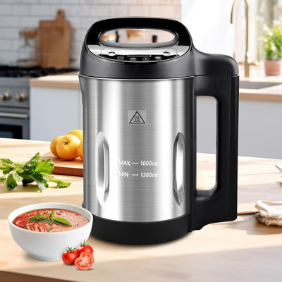 1.6L 4-in-1 Multifunctional Soup Blender with Smooth, Chunky, Blend & Clean Modes, Overfill Detection