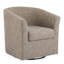 Fauteuil demi-tonneau pivotant en similicuir-1417145907
