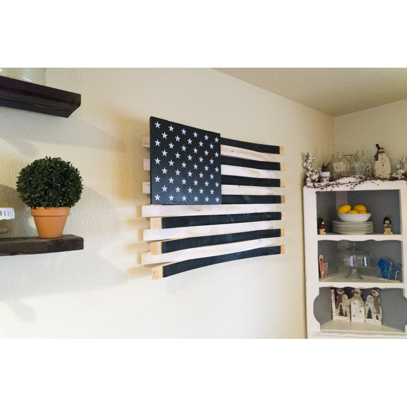 Drapeau américain du baril de vin, Noir