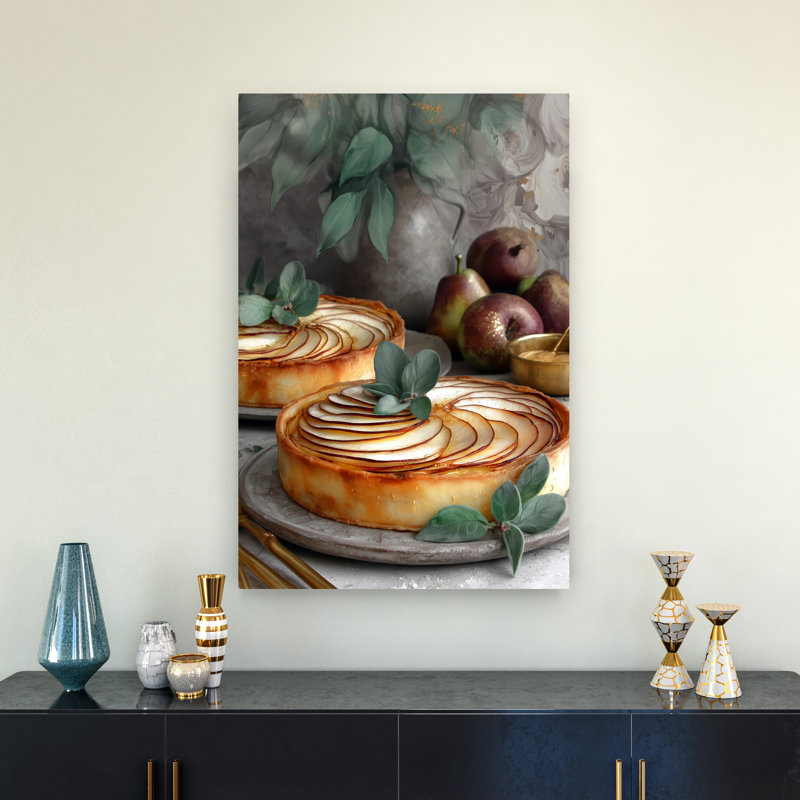 Tartelette aux poires d'automne, 36" H x 24" W
