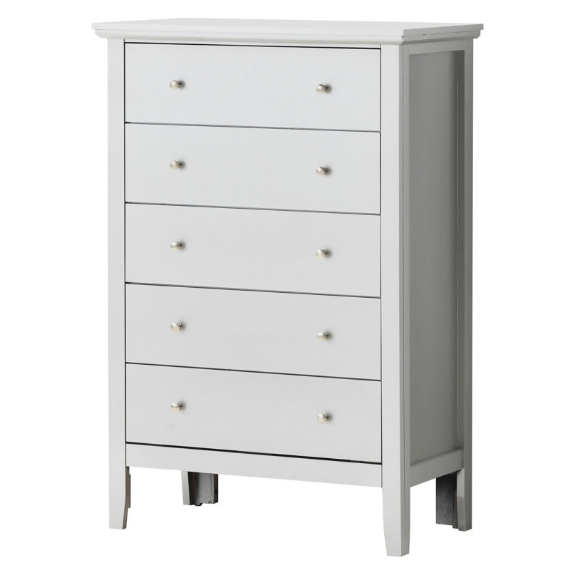 Commode française - Champagne argenté G1333 par Glory Furniture, panneau de particules avec tiroirs