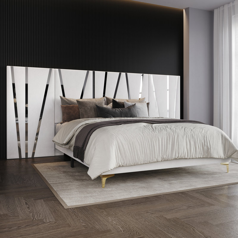 KING SIZE WALL BED IN BLACK VELVET, King, Black